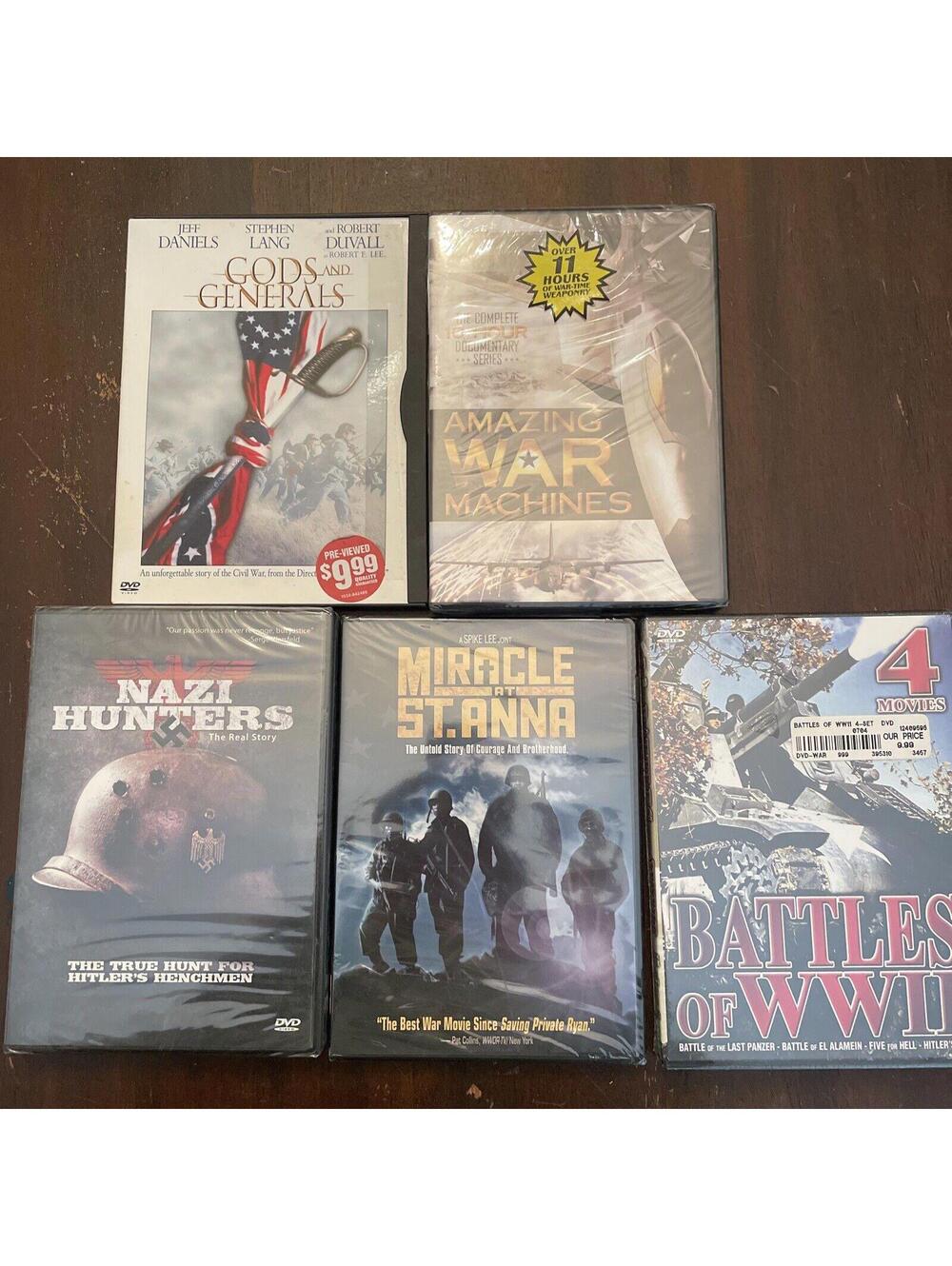 8 Military Movie Lot. Hour of Military History. 4 Brand New Sealed.?
